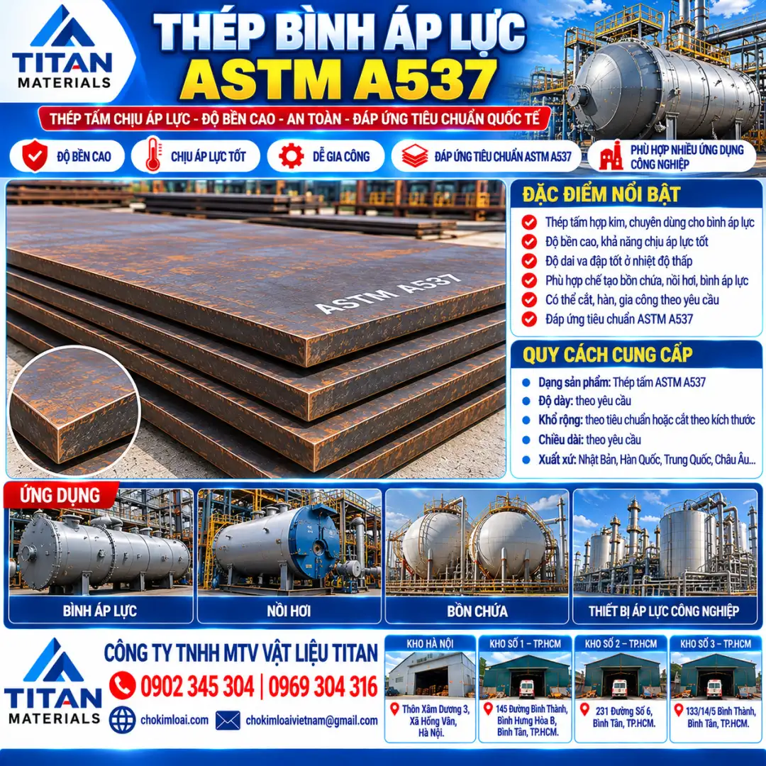THÉP BÌNH ÁP LỰC ASTM A537