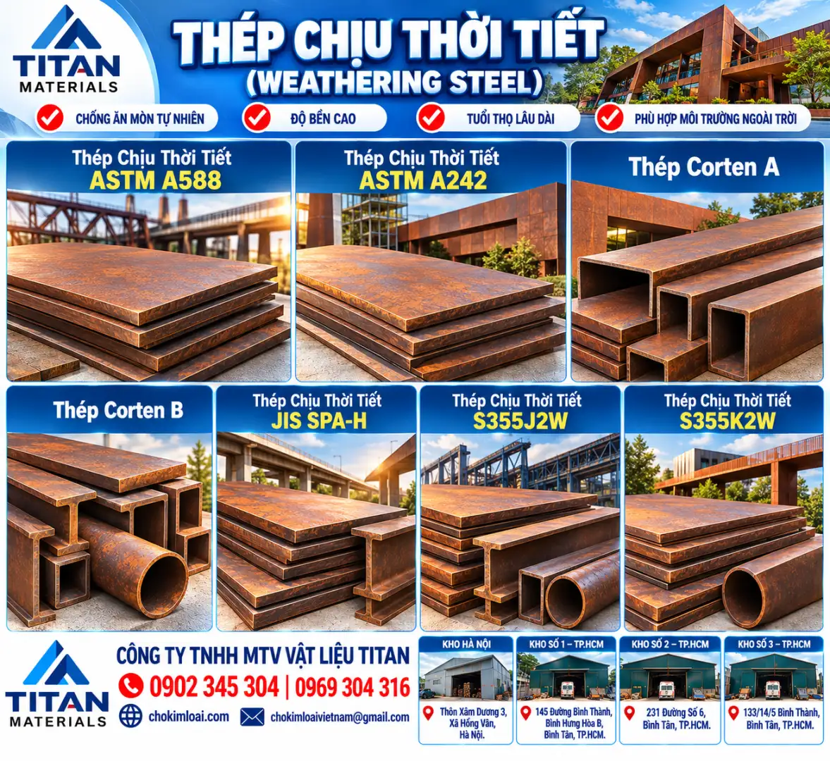 THÉP CHỊU THỜI TIẾT ASTM A588